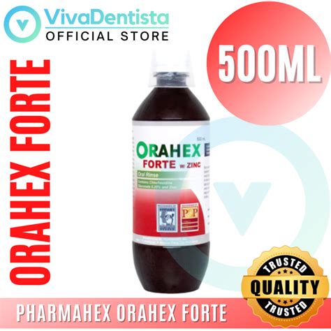 Orahex Forte with Zinc Oral Rinse (contains Chlorhexidine .